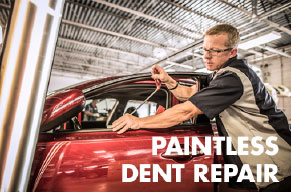 Painteless dent repair